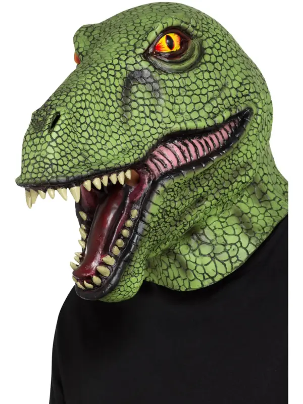 Dinosaur Latex Mask, Green