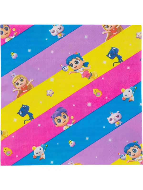 True and The Rainbow Kingdom Tableware Party Napkins - Image 2