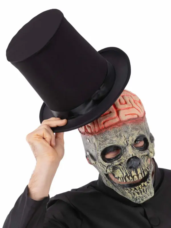 Exposed Brain Skull Latex Mask, with Moving Mouth - Image 2