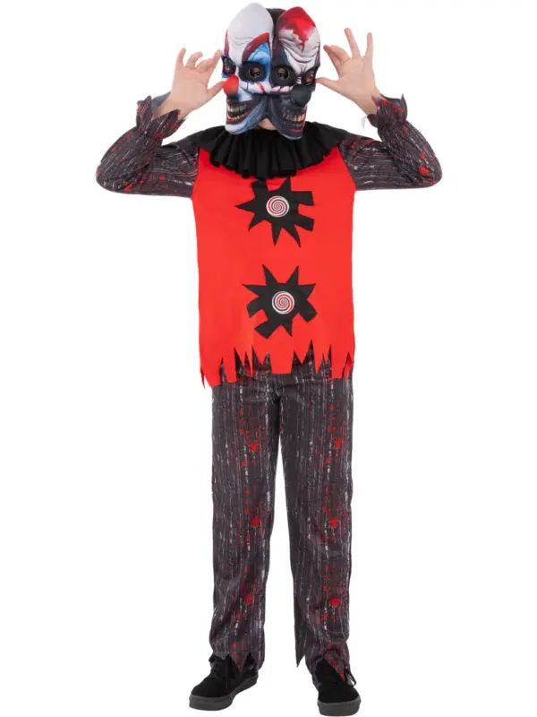 2 Headed Chuckles The Clown Costume - Image 3