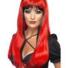 Bewitching Wig, Red & Black