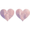 Fever Iridescent Heart Nipple Pasties, Pink