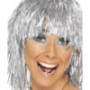 Cyber Tinsel Wig, Silver