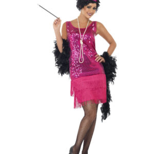 Funtime Flapper Costume, Hot Pink