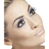 Eyelashes Spiderwebs with Glitter, Blue
