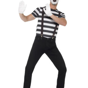 Gentleman Mime Artist Costume, Black