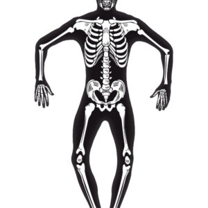 Skeleton Second Skin Costume, Black