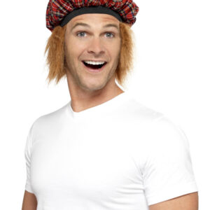 Tam-O-Shanter Tartan Hat, Red