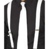 White Elasticated Braces, White