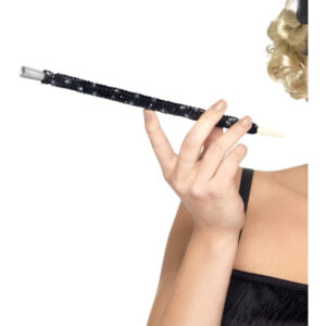 Black Sequinned Cigarette Holder, Black