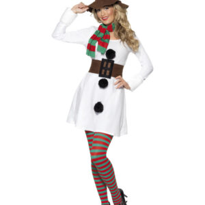 Miss Snowman Costume, White