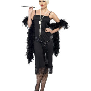 Flapper Costume, Black