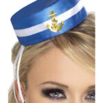 Fever Pill Box Sailor Hat, Blue