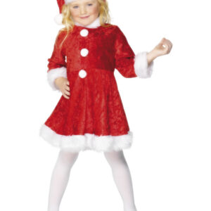 Mini Miss Santa Costume, Red
