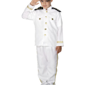 Captain Costume, Child, White
