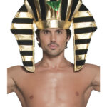 Pharaoh Headpiece, Black & Gold