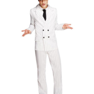 Fever Gangster Costume, White