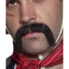 Authentic Western Mexican Handlebar Moustache, Bla