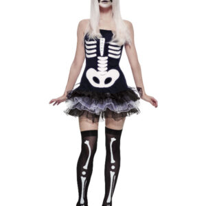 Fever Skeleton Costume, Black