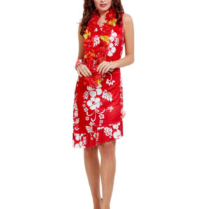 Hawaiian Beauty Costume, Red