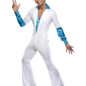 Disco Man Costume, All in One, White