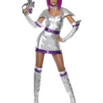 Fever Space Cadet Costume, Silver Metallic