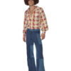 70s Deluxe Flared Trousers, Mens, Blue