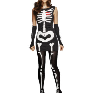 Fever Skeleton Costume, Black