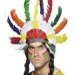 Native American Inspired Headdress, Multi-Coloured