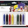 Smiffys Make-Up FX, Face/Body Retractable, Multi-C