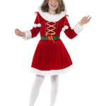 Little Miss Santa Costume, Red