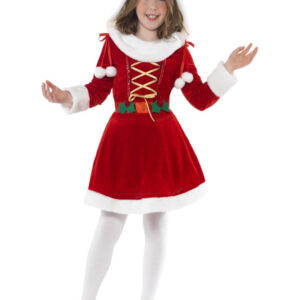 Little Miss Santa Costume, Red