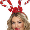 Candy Cane Headband, Red & White