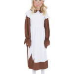Poor Victorian Costume, Brown & White