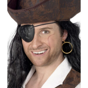Pirate Eyepatch and Earring, Black