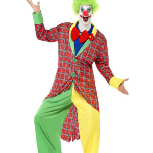 Deluxe La Circus Clown Costume, Multi-Coloured