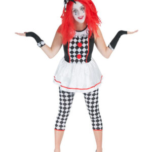 Ladies Clown Jester Costume,