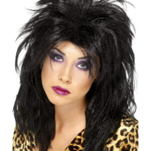 80s Popstar Wig, Black