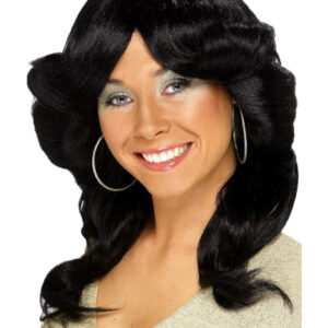 70s Flick Wig, Black