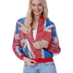 Union Sequin Bomber Jacket