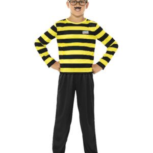 Where's Wally Odlaw Costume, Black & Yellow