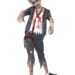 Zombie School Boy Costume, Grey