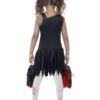 Zombie Cheerleader Costume, Red & Black - Image 3