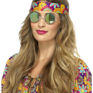 Hippie Specs, Mirrored, Green & Blue