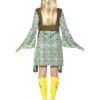 60s Hippie Chick Costume, with Dress, Multi-Colour - Image 3