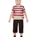 Addams Family Pugsley Costume, Burgundy
