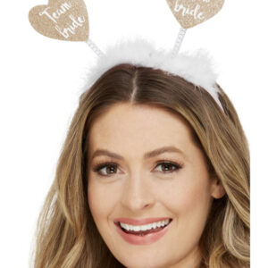 Team Bride Heart Boppers, White