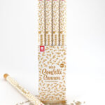 80cm Confetti Cannon, Gold, DB of 12