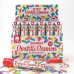 20cm Party Time Confetti Cannon, Rainbow, DB of 24