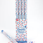 80cm Confetti Cannon, Red, White & Blue, DB of 12